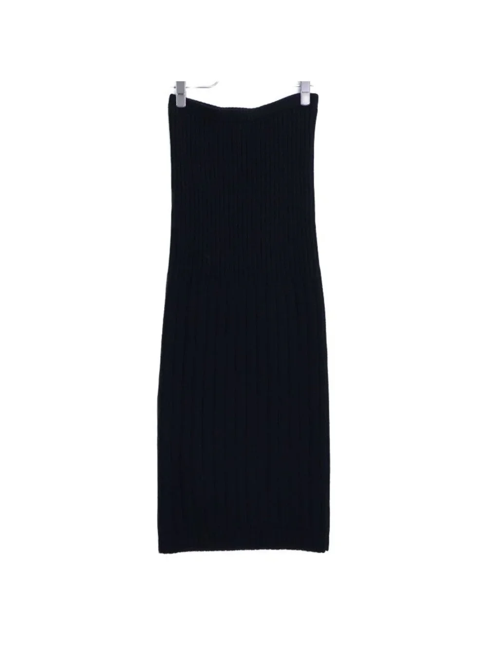 Chanel Wool Rib Knit Long 38 Sweater